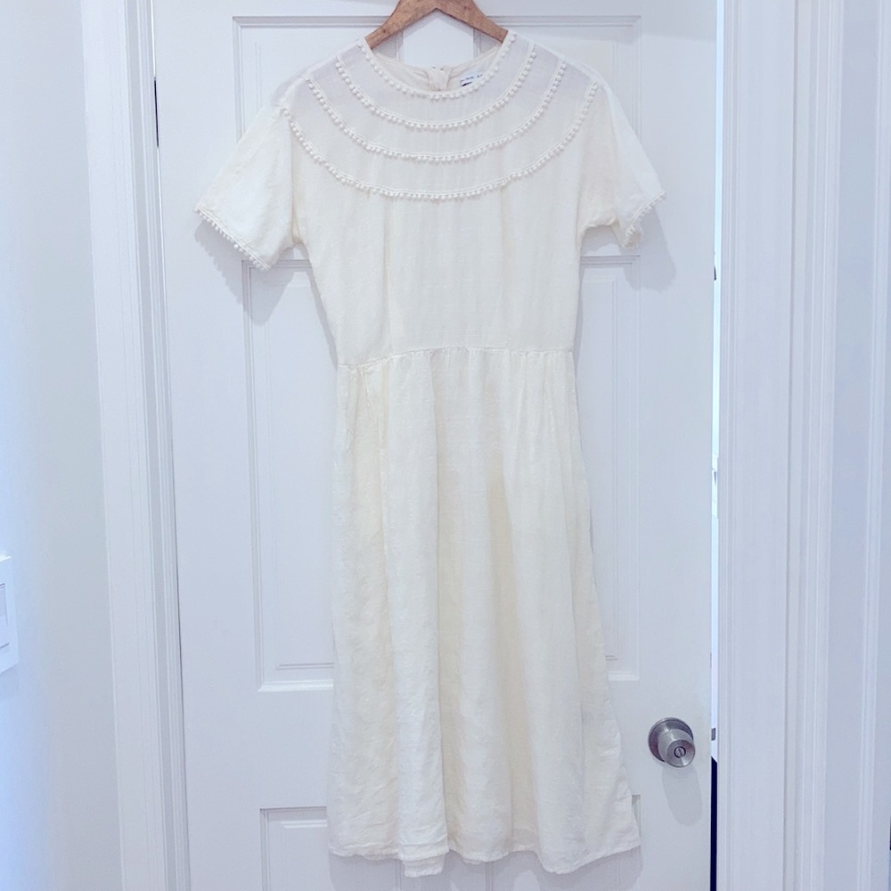 & Other Stories size US 6 color cream dress